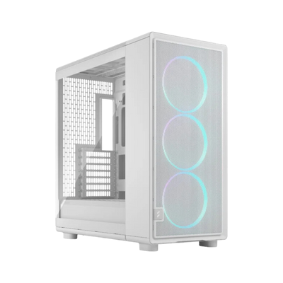 Fractual Epoch XL White TG RGB Mid Tower Gaming Case - White 